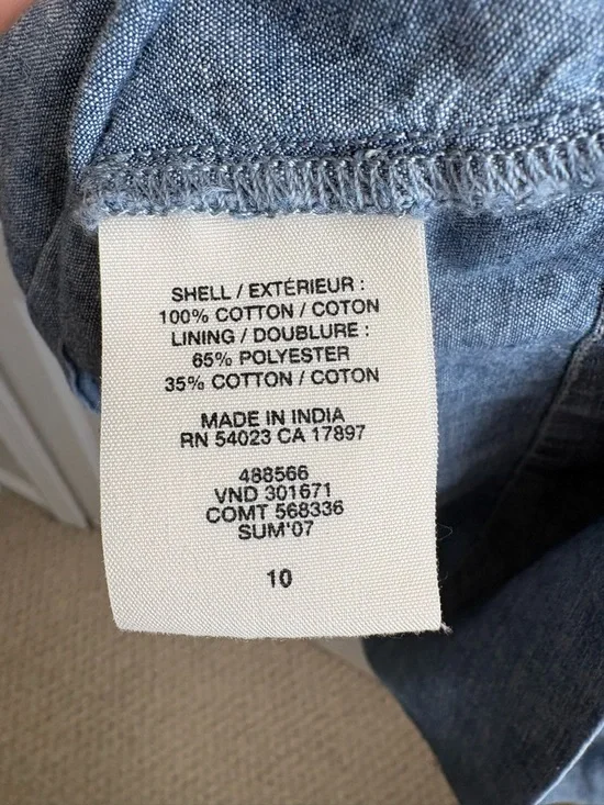 Gap Chambray Halter Dress Size 10 - Picture 5 of 5